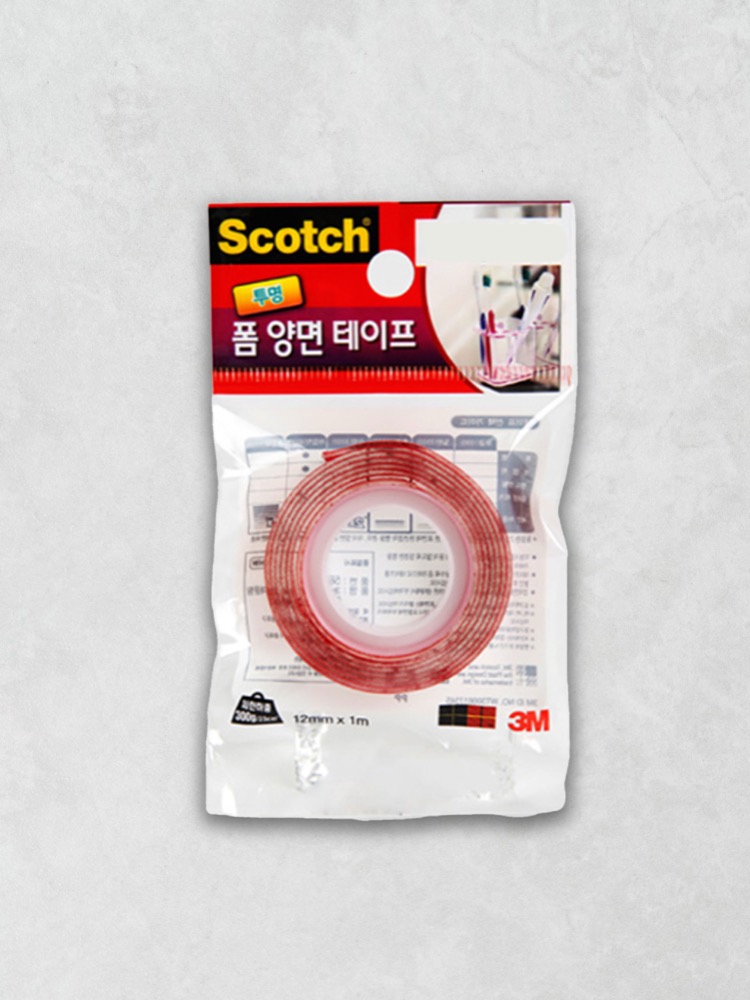 3M 스카치 강력 투명 마운팅 폼 양면테이프 상품 이미지