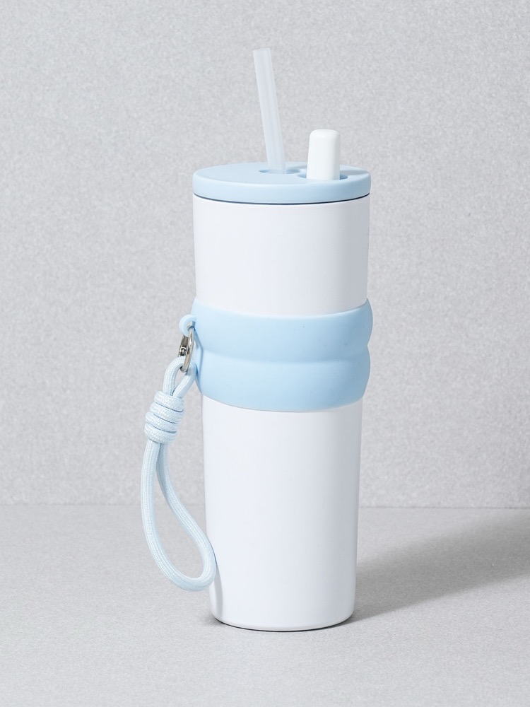 실리콘 슬리브 빨대 텀블러 750ml 상품 이미지